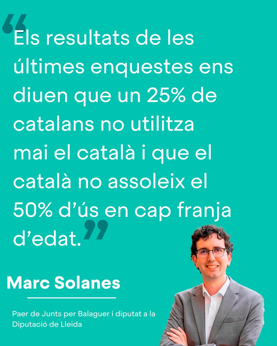 JuntsVLleida's tweet photo. 📢 Pel català: compromís ferm i mesures concretes.

@marcsolanesroca, paer de @JuntsxBalaguer  i diputat de @JxCATNoguera  a la Diputació de Lleida, reflexiona sobre el compromís ferm i mesures concretes del català.

📲 Llegeix l'article sencer 👉🏼 https://t.co/2byPnATL2N
