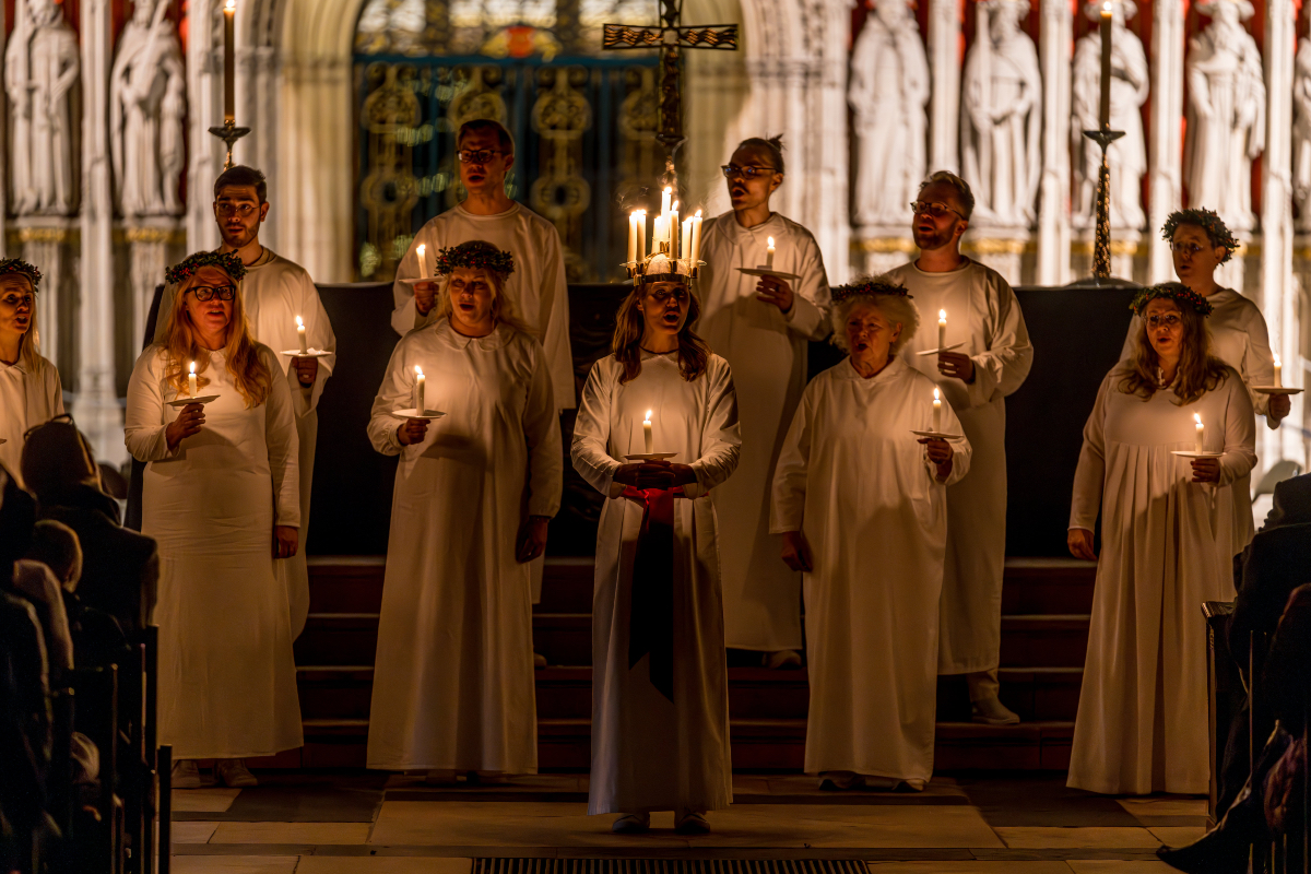 For anyone who didn’t get a ticket for Sankta Lucia you can watch it live on the York Minster YouTube channel:

s.mtrbio.com/rysfsnykgg

Those without tickets can queue in case any spaces become available.

Doors open: 6:15, 16th Dec
Seated: 6:45
<a href="/York_Minster/">York Minster</a> <a href="/York_AngloScan/">York Anglo-Scandinavian Society</a>
