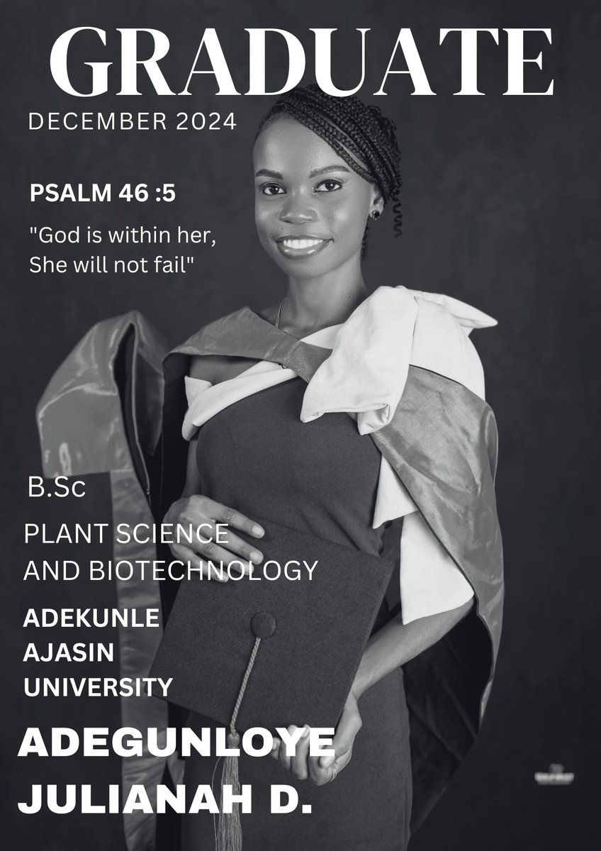 Funnelia's tweet photo. Recently I celebrated the power of perseverance and determination. 

This academic milestone is a reminder that with faith, hard work, and resilience, no goal is too far out of reach.  

The road may not always be easy, but every challenge is an opportunity to grow stronger https://t.co/ze1DA4OQG8