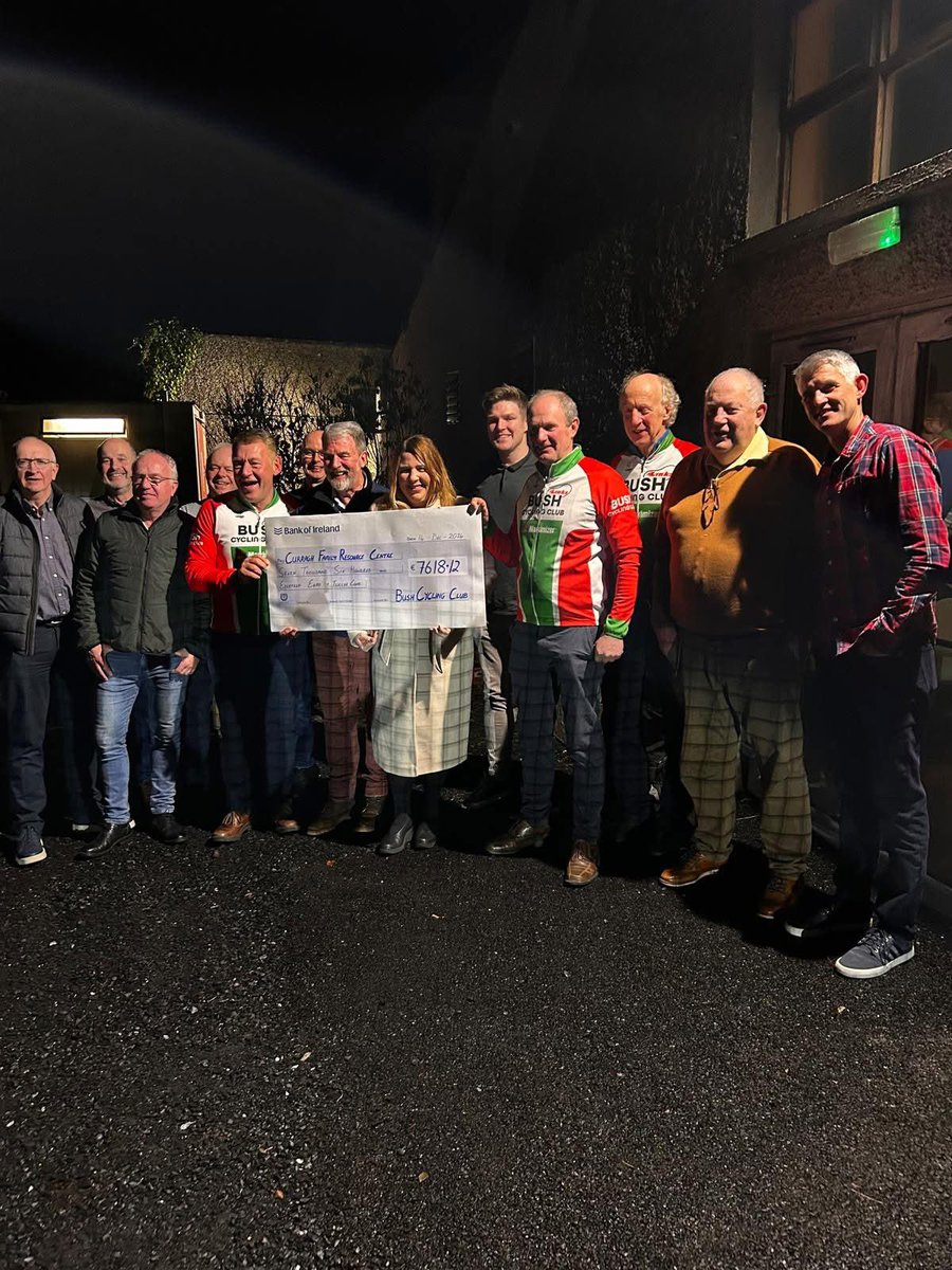 CurraghFrc's tweet image. We were presented with a very generous donation from the The Bush Cycling Club following their very successful fundraising event where they cycled a total of 3,600km in one day! 
Thank you so much for your generosity, kindness and support!