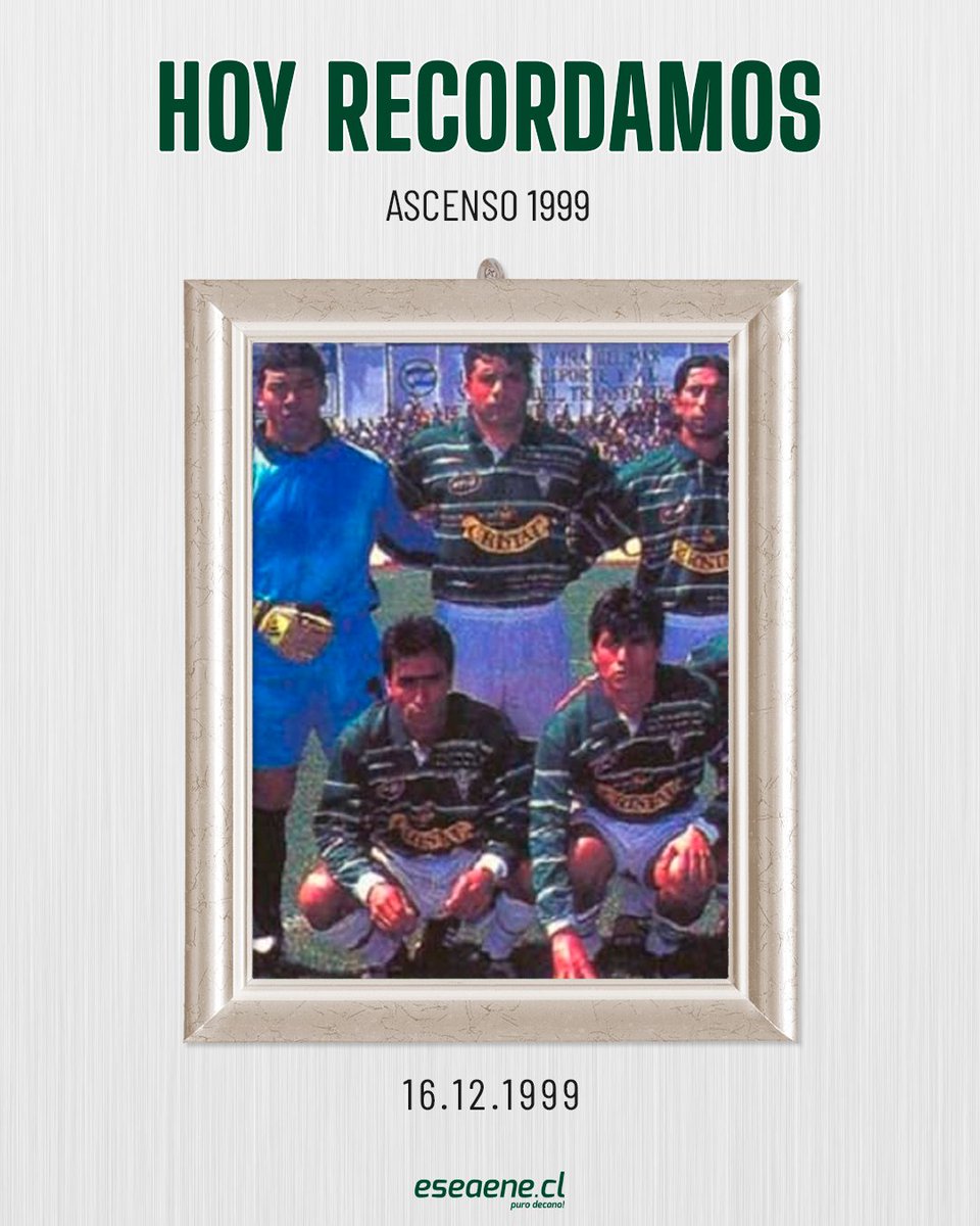 eseaenecl's tweet photo. Santiago Wanderers sellaba su regreso a 1ª División luego de empatar a un tanto frente a Deportes Ovalle gracias a la anotación de Reinaldo Navia. Dicha igualdad permitió al Decano ascender como subcampeón del Torneo de Primera B 1999 ⚽️🇳🇬 #HoyRecordamos #VolveremoSW #SW2024. https://t.co/PMieWwXO1G