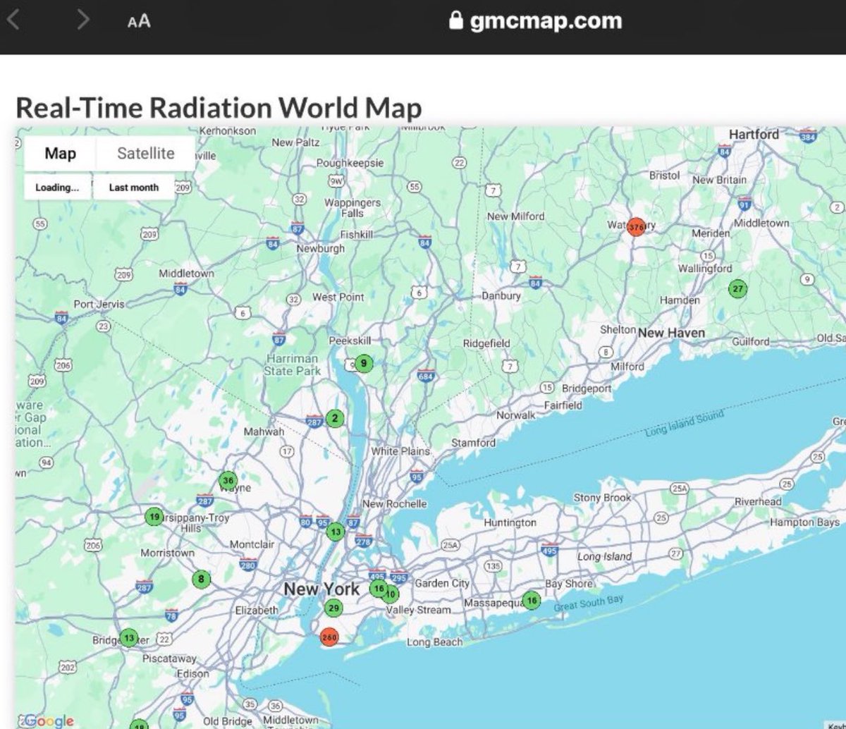 BGatesIsaPyscho's tweet photo. 🚨🇺🇸 Extreme Radiation Levels detected across America - probably not a coincidence the highest levels are in around New Jersey. https://t.co/IAbKRRPayI