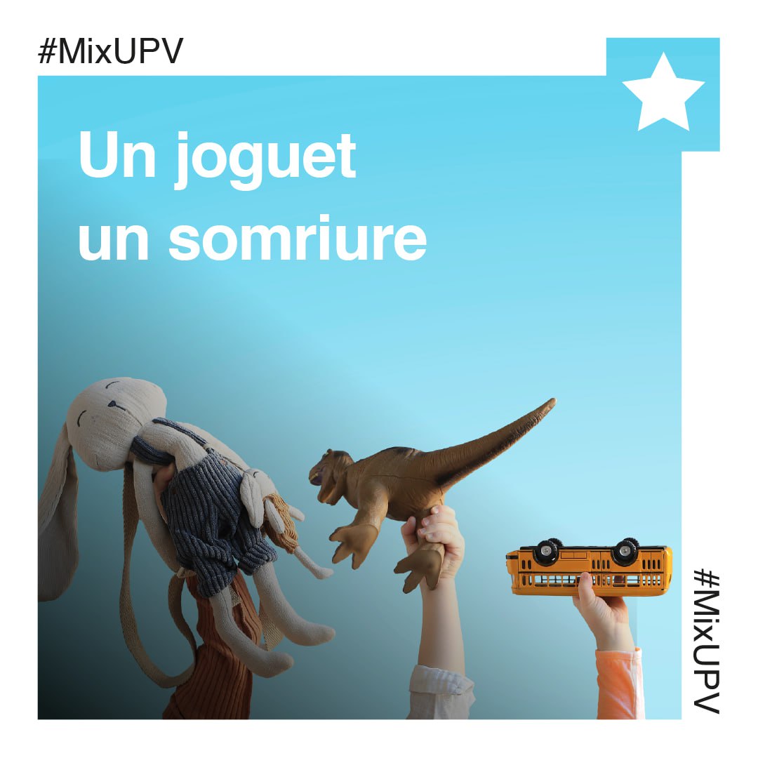 Universitat Politècnica de València (@upv) on Twitter photo 🧸 Un juguete, una sonrisa 😀
La <a href="/UPV/">Universitat Politècnica de València</a> lanza una campaña de recogida de juguetes para las familias afectadas por la DANA ➡️ tinyurl.com/26k4n6js 🧸 Un juguete, una sonrisa 😀
La <a href="/UPV/">Universitat Politècnica de València</a> lanza una campaña de recogida de juguetes para las familias afectadas por la DANA ➡️ tinyurl.com/26k4n6js