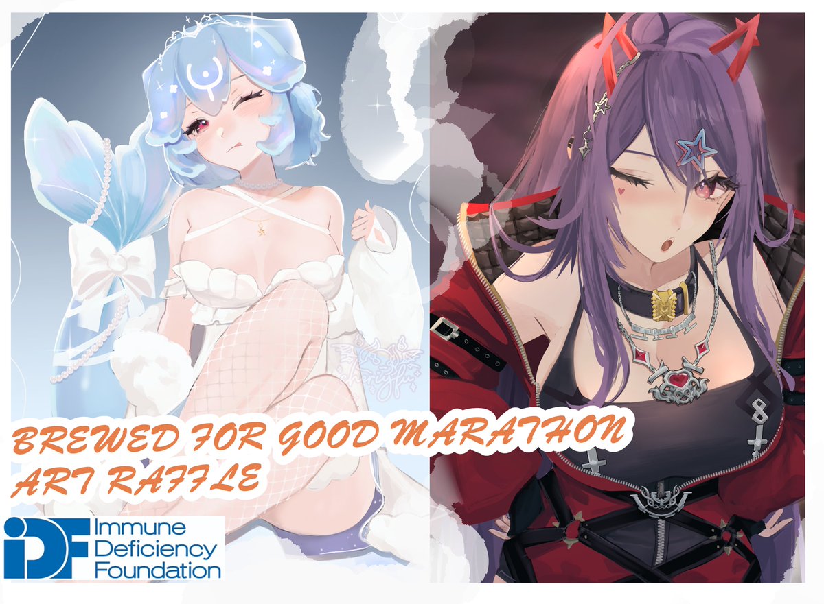 Brewed for Good Marathon ART RAFFLE (FOR IDF)☕️

rules:
♡ &amp; ↺ 
follow <a href="/cheriyfu/">cheriy 🌺🐉</a> &amp; <a href="/liyonoko/">Liyon☕</a> 

Winner will be picked on the 22nd! 

More info below ↓

#artraffle #Vtuber #raffle