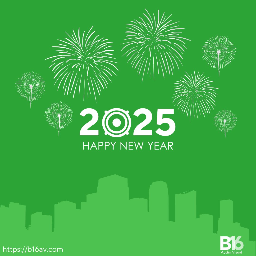 B16AudioVisual's tweet photo. 🌟🥳 Happy New Year from the B16 Team! 🎉
As we step into 2025, we’re filled with excitement for all that's ahead. Thank you for being with us on this journey. Let’s make this year amazing!

#HappyNewYear #B16 #Welcome2025 https://t.co/3u4Qn1p7Qd