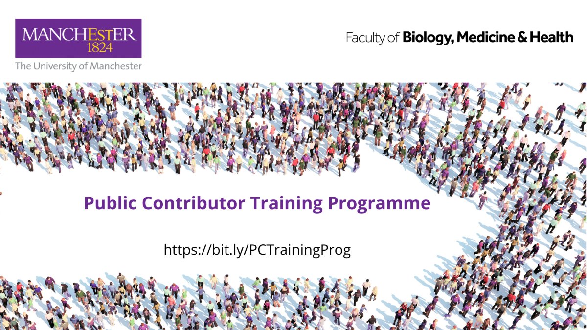 FBMH Social Responsibility and Public Engagement (@fbmh_sr) on Twitter photo We have put together a training programme for anyone interested in PPIE, featuring a range of internal and external courses. The majority are free and available online: bit.ly/3CUF72F <a href="/FBMH_UoM/">UoM Biology, Medicine and Health</a> We have put together a training programme for anyone interested in PPIE, featuring a range of internal and external courses. The majority are free and available online: bit.ly/3CUF72F <a href="/FBMH_UoM/">UoM Biology, Medicine and Health</a>