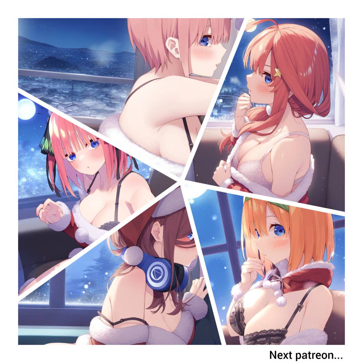 聖夜に誘うえちさんたな五つ子を支援サイトに投稿しました! 