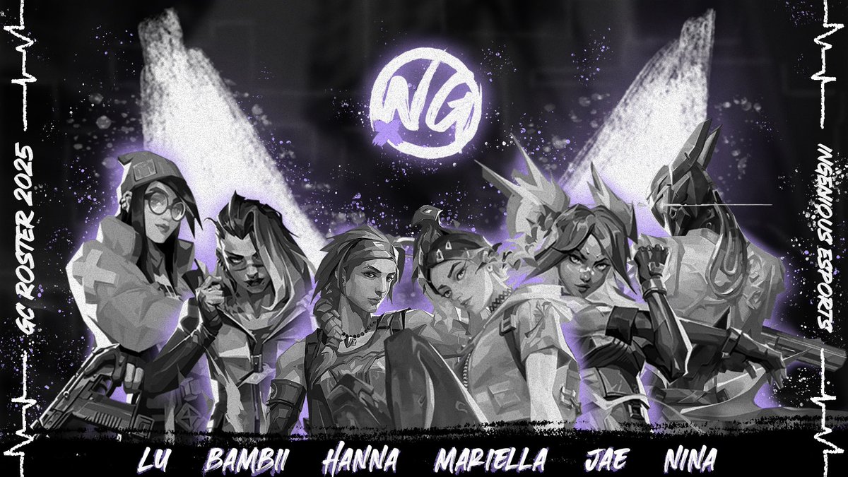 We are also very proud to announce our first ever GC Roster for 2025🤯

🇩🇪 | Hanna | IGL &amp; Flasher | <a href="/Hanna_vlr/">Hanna</a> 
🇩🇪 | Mariella | Controller | <a href="/mxriellajs/">mariella ᥫ᭡</a> 
🇩🇪 | Jae | Duelist | <a href="/jjaehora/">⟢</a> 
🇩🇪 | Lu | Sentinel | @Luisa4X 
🇩🇪 | Bambii | Recon | <a href="/Bambii_vlr/">bambi</a> 
🇩🇪 | Nina | Flex |