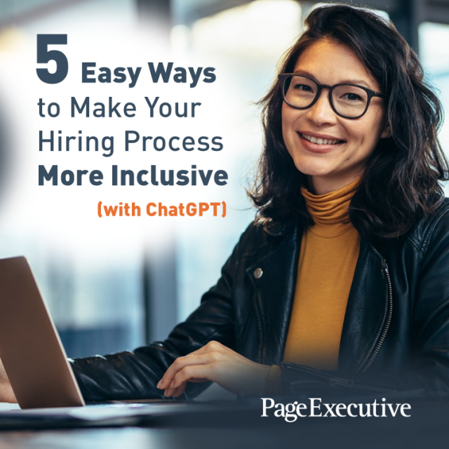 MLJExec's tweet photo. Five Easy Ways to Make Your Hiring Process More Inclusive (with ChatGPT)! https://t.co/KBUwvicbMD https://t.co/1q6U1BjVC7