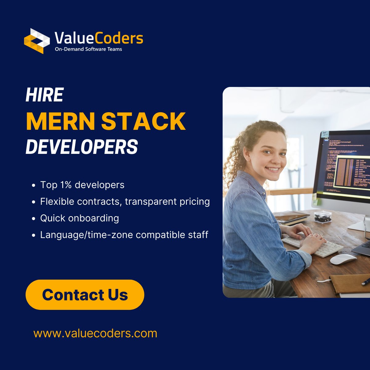 ValueCoders's tweet image. Struggling to find reliable tech talent? 🤔

We’ve got you covered with:

✅ MERN Full-Stack Developers
✅ Python Machine Learning Experts
✅ .NET Professionals
✅ Node.js Backend Specialists

 Hire your next team today! 💻

valuecoders.com/contact

#TechTalent #HireNow