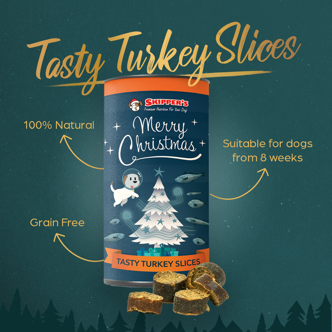 Prepare for the big day and treat your furry friend to some Tasty Turkey Slices 😋

#christmasturkey #christmas2024 #skipperspetproducts #dogtreats #madeinuk