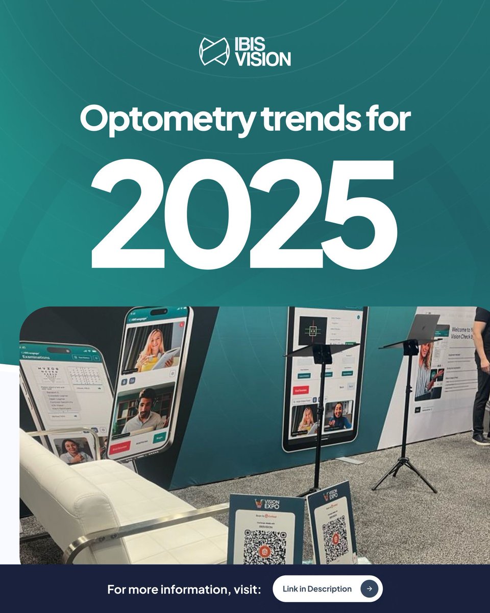 Join us in exploring the top trends that will reshape the way eye care is delivered in 2025! Our latest blog covers the latest trends shaping the future of eye care ✅ 

Read it here ➡️ buff.ly/3Vxq5ZU 

Hear more about optometry trends in 2025 ➡️ buff.ly/3ZJ73Ch
