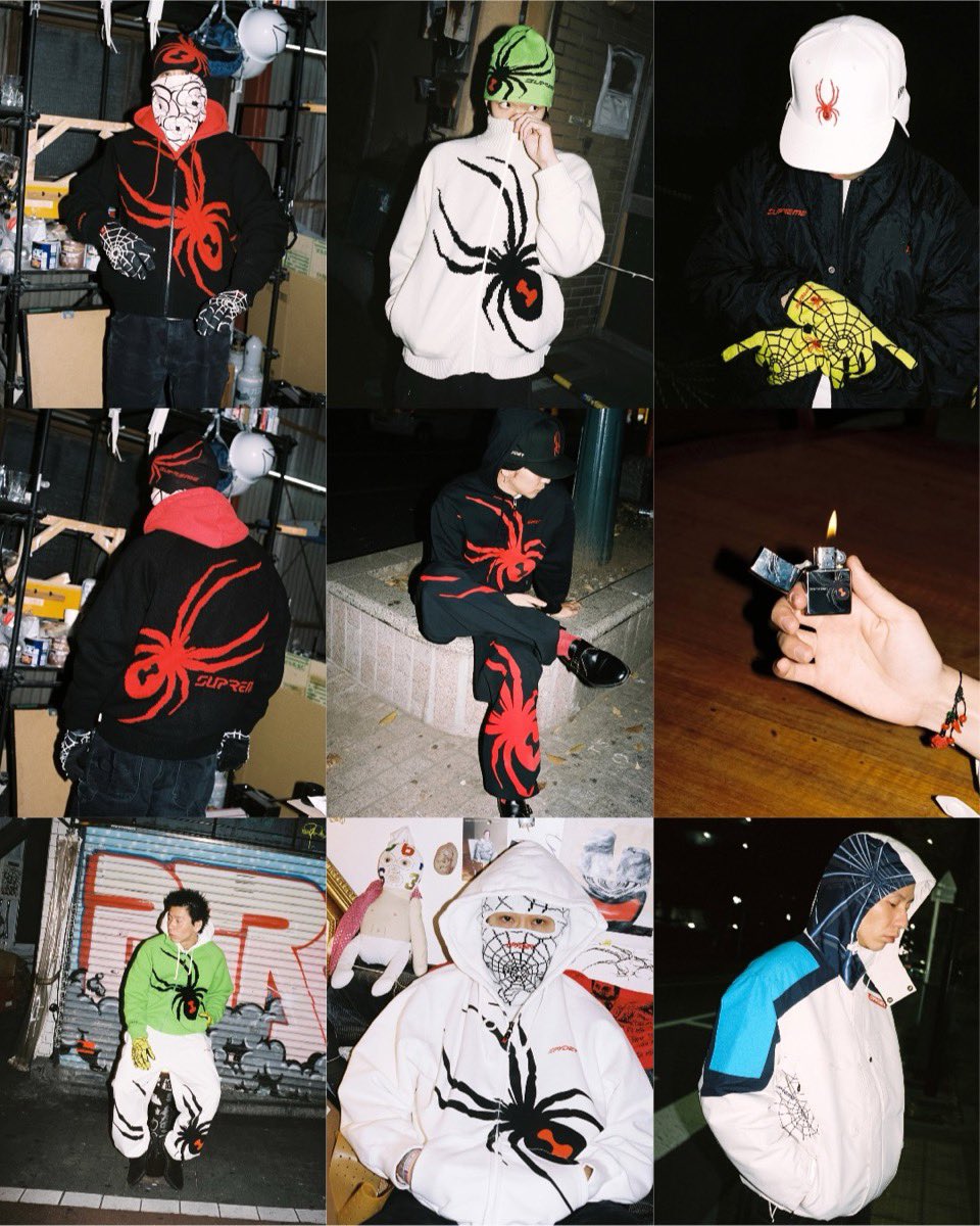Supreme x Spyder 24FW Week18が国内12月21日（土）に発売。スパイダー