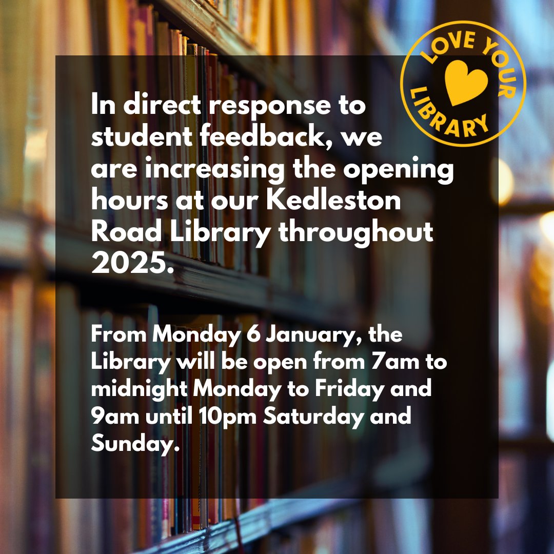 Exciting news, students! We're listening to YOU! 🎉 Starting January 2025, we're extending our opening hours to better fit your busy schedules. 🕒✨ #studentfirst #wehearyou