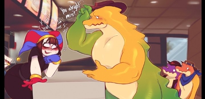 front_ray's tweet photo. @SprinkleCake00Z Omg both pomni and gummigoo look so pretty! A great day to be pansexual LMAO https://t.co/I80nePZMWN