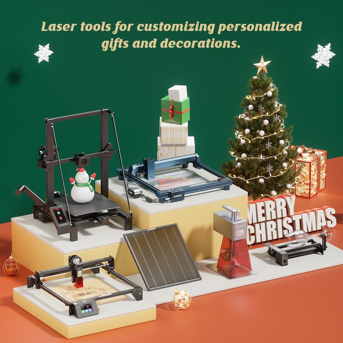Hirsty3d's tweet image. Check this out🎄 Celebrate Christmas with LONGER!  🎅 Subscribe to our email and enter to win a Nano Pro 12W laser engraver!

🎅 Save up to 60%!
✨ Automatic sitewide discounts: 
- Save $15 on orders over $300
- Save $50 on orders over #lasercutting #mdf #diy #handmade #Giftideas