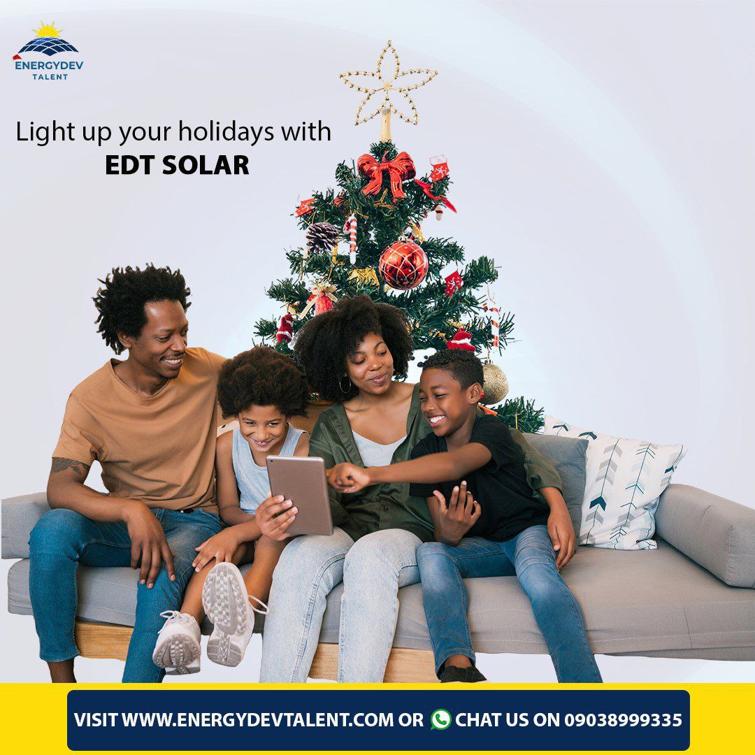 Energydevtalent's tweet photo. Light up your home with solar power this festive season! ๐โจ Enjoy uninterrupted power supply with EnergyDevTalent Solar Panels. ๐๐ Send us a DM now to make your holidays brighter and greener! ๐
https://t.co/PTePihXNkZ
#SolarPower #FestiveSeason #GreenEnergy #EnergyDevTalent https://t.co/g4W8GS2NQA