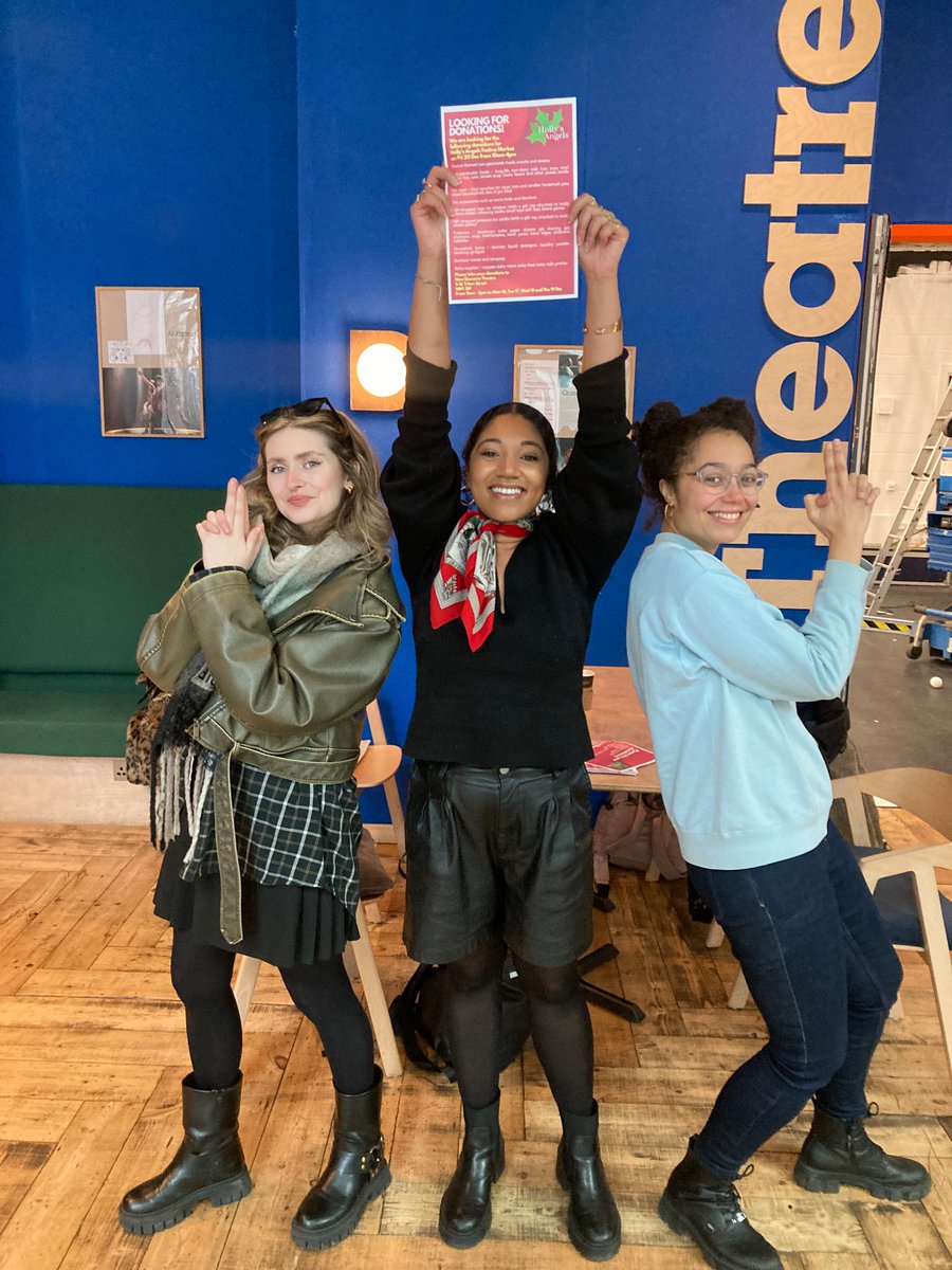 My Angels and I are here at <a href="/newdiorama/">New Diorama Theatre</a> to collect your donations ❤️

#HollysAngels