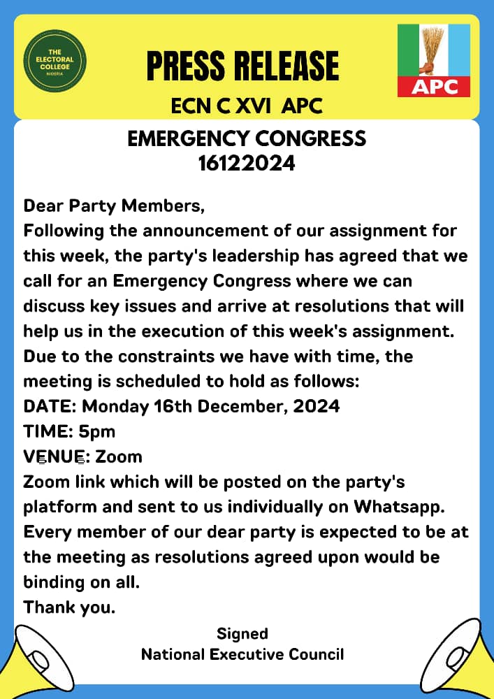 ECN COHORT XVI - APC tweet media