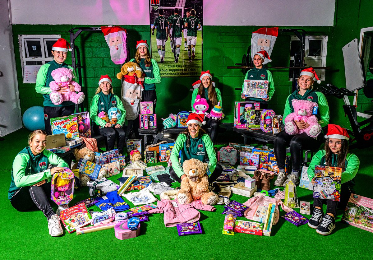 We were delighted to donate a range of gifts to <a href="/CuanleeCork/">Cuanlee Refuge Cork</a> this Christmas 💚🎅🏼

A huge thank you for your support with our collection at the end of the season... City supporters brought gifts to both Turner's Cross and Bishopstown, which were all passed on to Cuanlee in the