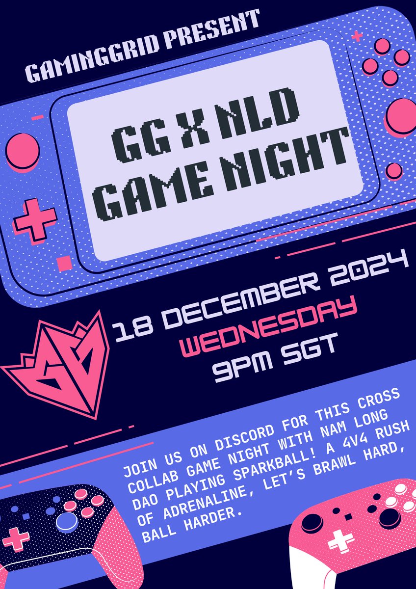 GamingGrid ๐ (@gaminggridx) on Twitter photo ๐ฎ GG Game Night with <a href="/playSparkball/">LET'S PLAY SPARKBALL!</a> ๐ฎ
This week, weโre having a cross-collab game night with <a href="/NamLong_DAO/">Nam Long DAO ๐ป๐ณ๐</a>, playing Sparkball! โฝ
Prizes ๐
- 100x GG Christmas Raffle Tickets
- Gold Medals ๐ฅ
- Silver Medals ๐ฅ
- GG Engage Points
Join us here โญ๏ธ discord.gg/gaminggrid ๐ฎ GG Game Night with <a href="/playSparkball/">LET'S PLAY SPARKBALL!</a> ๐ฎ
This week, weโre having a cross-collab game night with <a href="/NamLong_DAO/">Nam Long DAO ๐ป๐ณ๐</a>, playing Sparkball! โฝ
Prizes ๐
- 100x GG Christmas Raffle Tickets
- Gold Medals ๐ฅ
- Silver Medals ๐ฅ
- GG Engage Points
Join us here โญ๏ธ discord.gg/gaminggrid