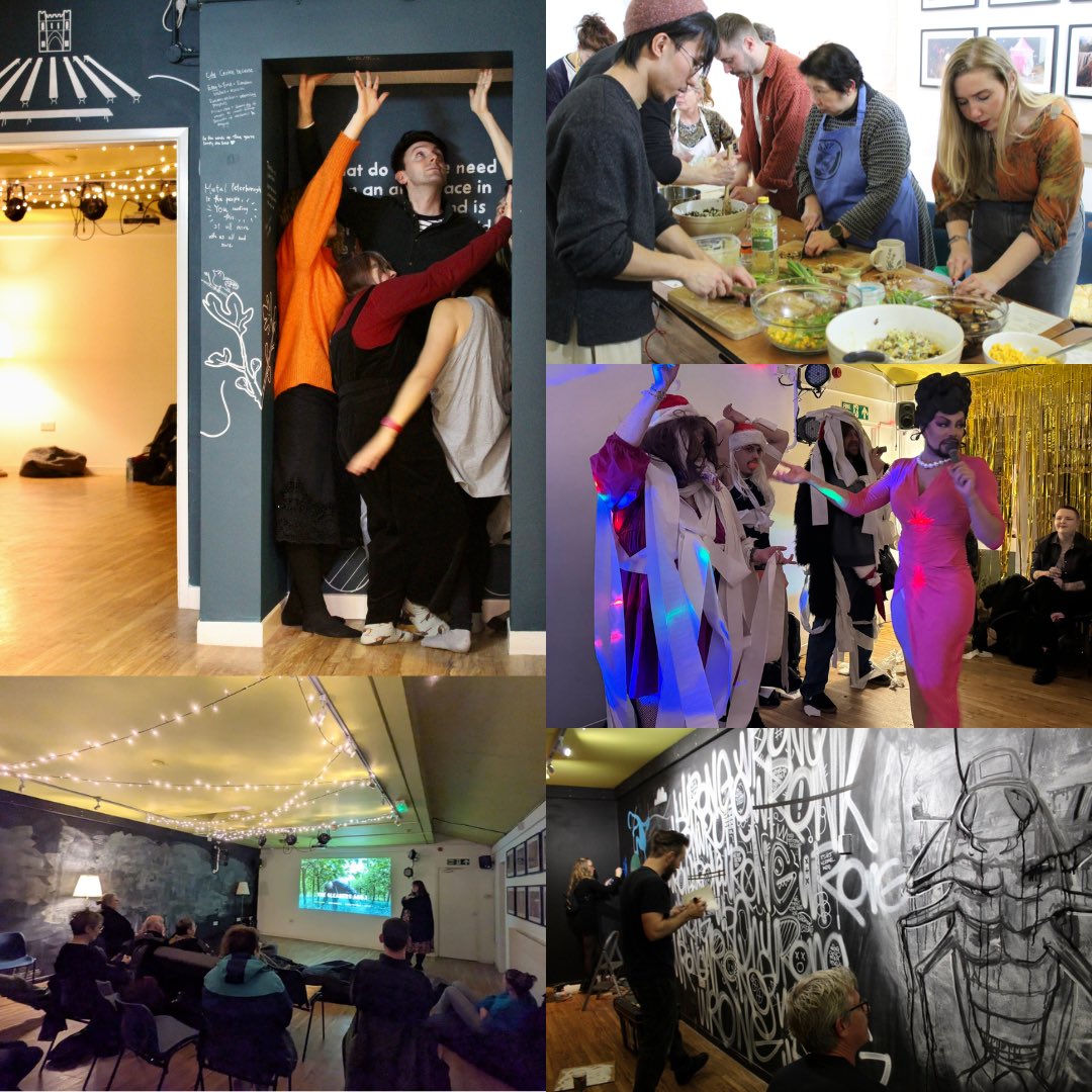Turns out a lot of great things can happen when things go wrong ✨ Thanks to all the artists who hosted dinners, events &amp; our out with a bang party. BIG thank you to everyone who packed, danced, ate &amp; watched with us. Make sure you come with us to our new home...details soon🏡👀
