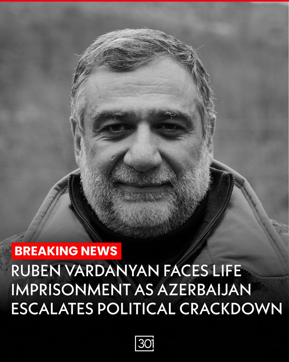 BREAKING: Azerbaijan has intensified its crackdown on dissent by filing 45 politically motivated charges against Armenian humanitarian and political prisoner Ruben Vardanyan, according to his legal team. These charges, based on fabricated evidence spanning 25,000 pages in 100