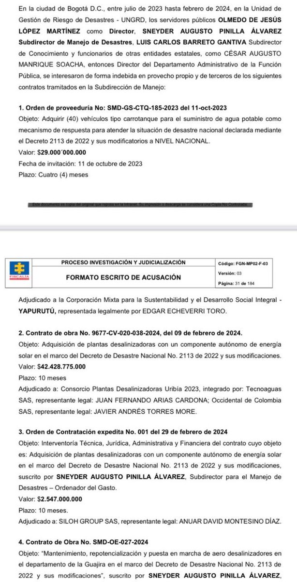 lafm's tweet photo. #PrimeroEnLaFM | La FM de RCN Radio conoció que las comunidades indígenas wayúu de La Guajira solicitaron a la fiscal general, Luz Adriana Camargo, acelerar la imputación de cargos y la solicitud de medida de aseguramiento contra el exdirector del Dapre, Carlos Ramón González; el exdirector de Función Pública, César Manrique; y el exdirector de la Agencia Nacional de Tierras, Gerardo Vega Molina. Consideran que existe el riesgo de que puedan destruir pruebas e influir sobre posibles testigos.