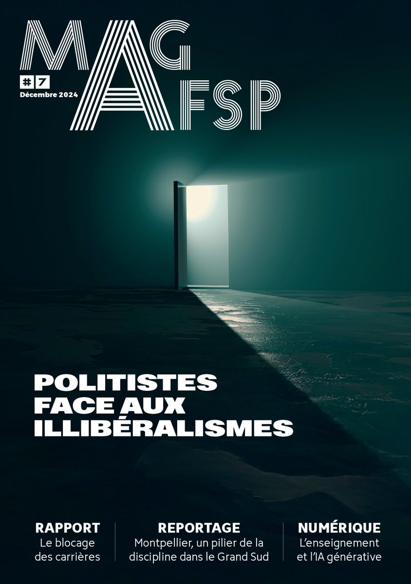 AFSP (@afspinfos) on Twitter photo 🔴 Le nouveau #MagAFSP de décembre 2024 est sorti !
DOSSIER "Politistes face aux illibéralismes"
Lecture & partage du magazine en ligne ici : afsp.info/activites/le-m… 
#ESR #sciencepolitique #SHS #liberteacadémique 🔴 Le nouveau #MagAFSP de décembre 2024 est sorti !
DOSSIER "Politistes face aux illibéralismes"
Lecture & partage du magazine en ligne ici : afsp.info/activites/le-m… 
#ESR #sciencepolitique #SHS #liberteacadémique