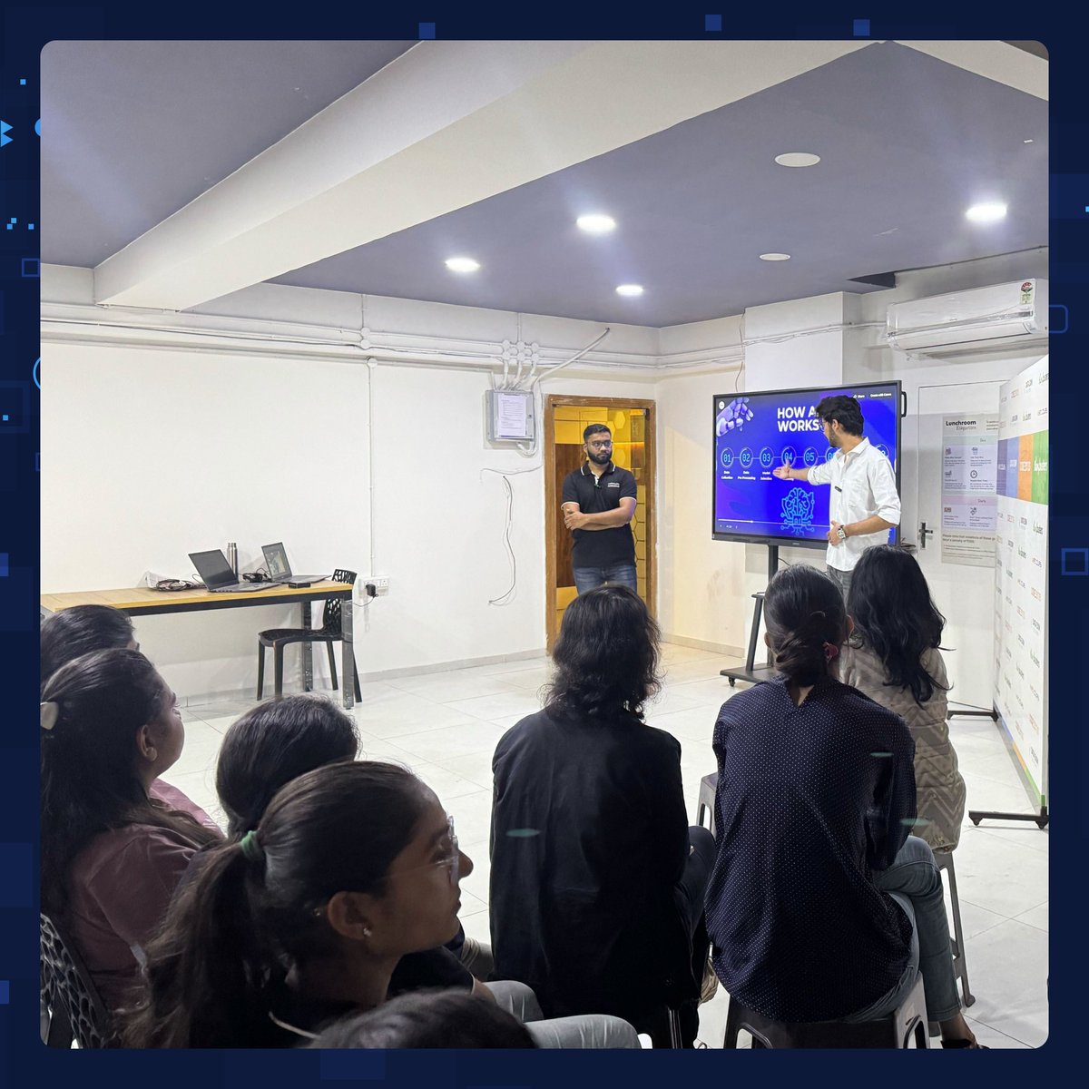 codezerostech's tweet photo. Learning never stops! Our recent AI knowledge-sharing session was filled with valuable insights and thought-provoking discussions, sparking innovative ideas across the team. Here's to staying ahead in the tech game!
#artificialintelligence #artificialintelligencenow #ai #ailearning #aieducation #learning #learningsession #corporatelife #aidevelopers #generativeai #knowledgeispower #knowledgesharing #mondaymotivation #mondayvibes #machinelearning #teamwork #teamgrowth #growthsessions #codezeros
