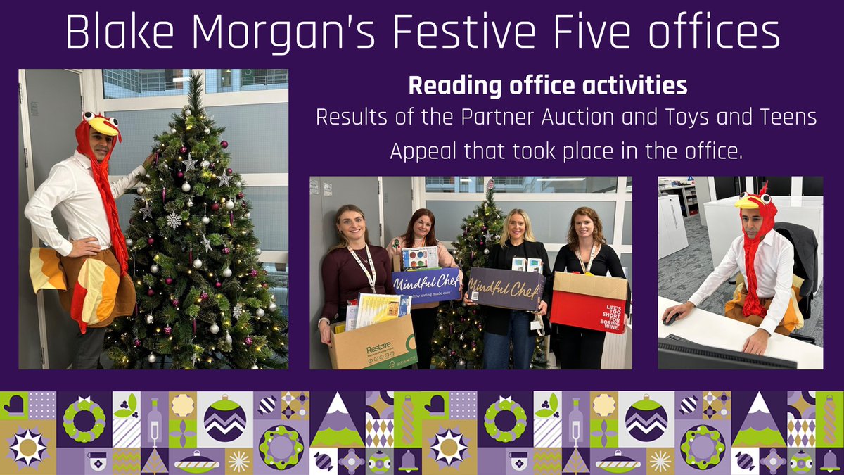 BlakeMorganLLP's tweet photo. π Blake Morganβs Reading office festive activities included a Christmas Partner Auction. Along with a raffle, which raised money for the office charity, @Launchpad_RDG.
π There was also a Toy & Teens Appeal with donations going to @RdgFamilyAid.
#FestiveFive #ToysandTeens https://t.co/b7STP1vnXC