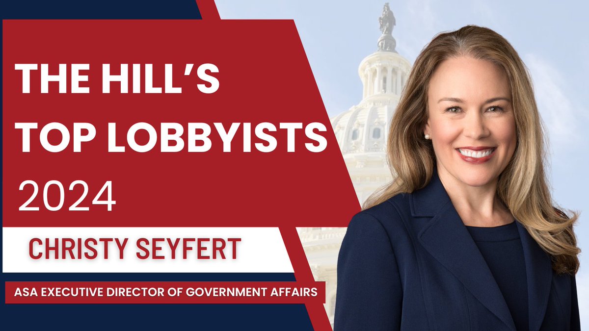 ASA_Soybeans's tweet photo. Congrats to ASA’s Christy Seyfert! “I’m honored to be acknowledged on this distinguished list of professionals &amp; recognize that the support of a strong, dedicated soy policy team &amp; efforts of our outstanding farmers make it possible,” Seyfert said. https://t.co/bsjBnViqxO https://t.co/d9CRqKSMTi