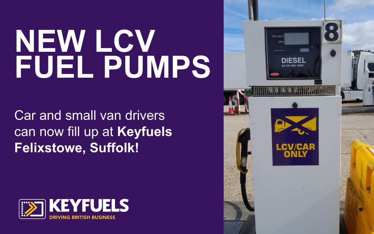 Great news for car and small van drivers - we've just installed two LCV fuel pumps at our Felixstowe site in Suffolk! ⛽ The site has has 10 diesel pumps to cater for HGV’s, as well as 6 Adblue pumps. 

Find out more about our sites here: ow.ly/hWOA50UoWPt