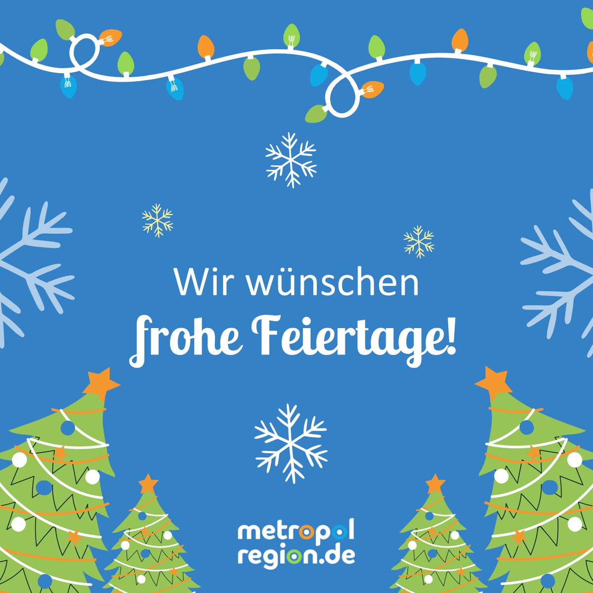 Das Team der Metropolregion wünscht frohes Beisammensein und erholsame Feiertage! 🎅 🎄 🎁