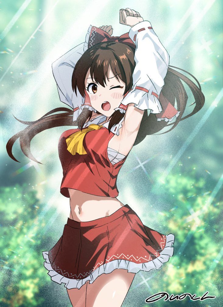 霊夢描きました 