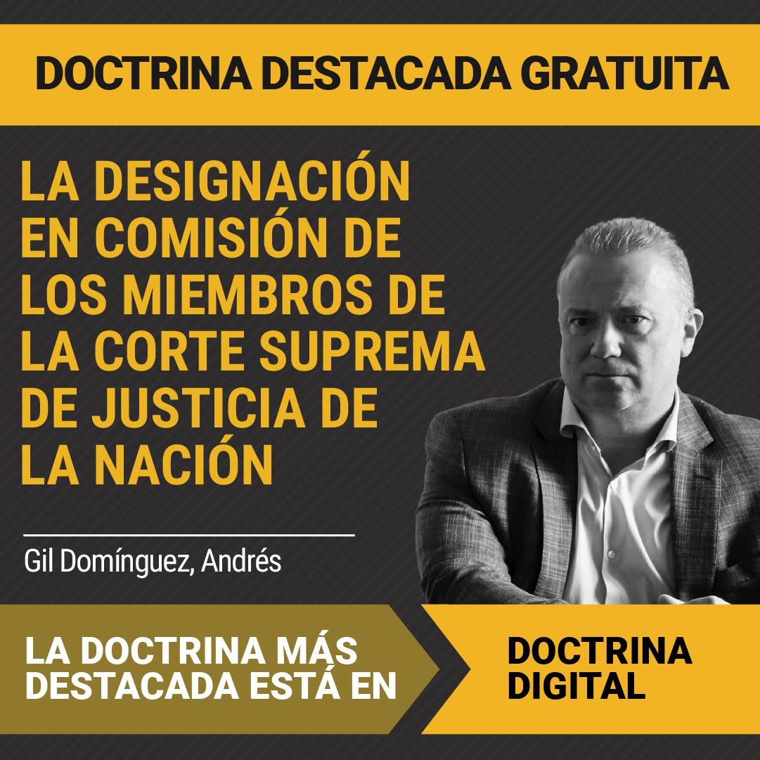 ACCEDÉ #GRATIS A LA DOCTRINA DESTACADA DEL DÍA │La designación en comisión de los miembros de la Corte Suprema de Justicia de la Nación

#Autor: Gil Dominguez, Andrés <a href="/agildominguez/">Andres Gil Dominguez</a>

Visita el link del contentenido: rubinzalonline.com.ar/index.php/inde…