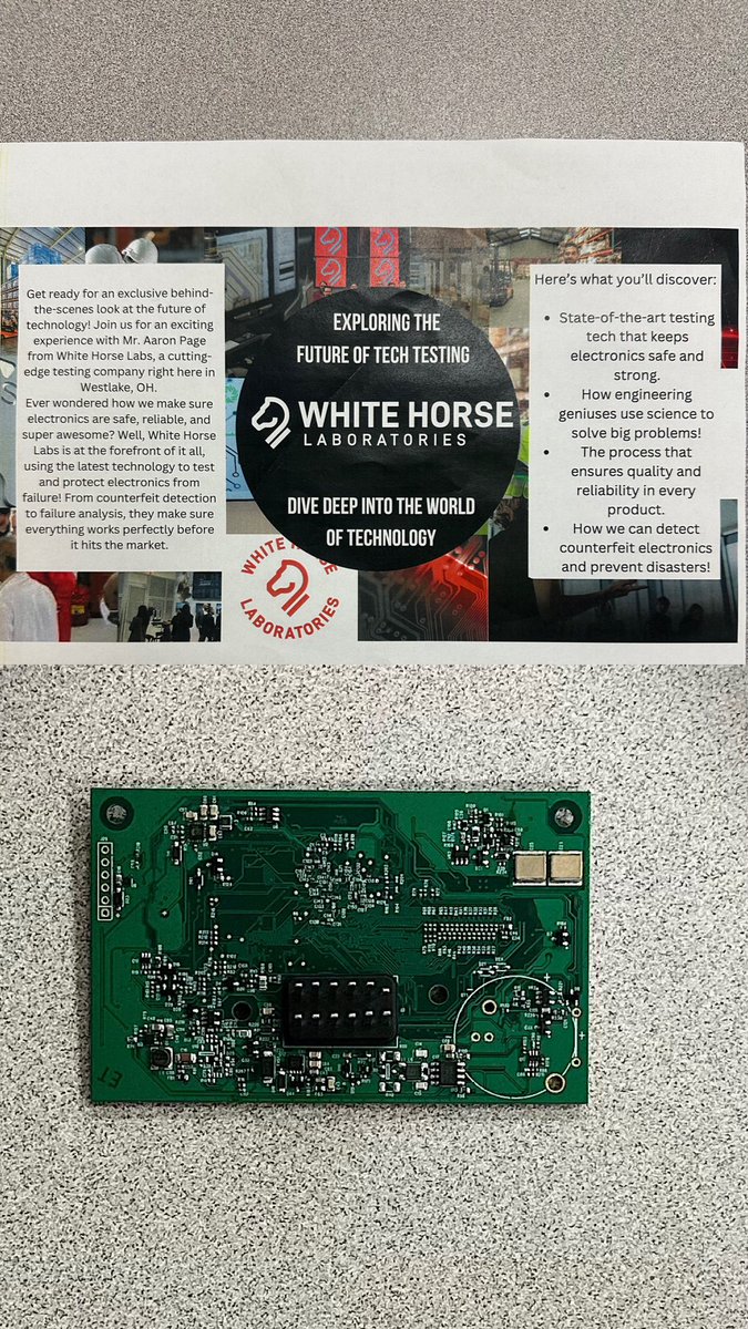 kmelott's tweet photo. Check out our future #innovators at work!
White Horse Labs brought tech to @TroyIntAL @TroyIntAvlake last week! Students #dissected #chips, spotting #flaws & linking them to #electronics. Real-world #STEAM in action! #STEMinspired @AvonLakeSchools @ALCurriculum #ALite #fun #STEM https://t.co/Oi97rklxqY