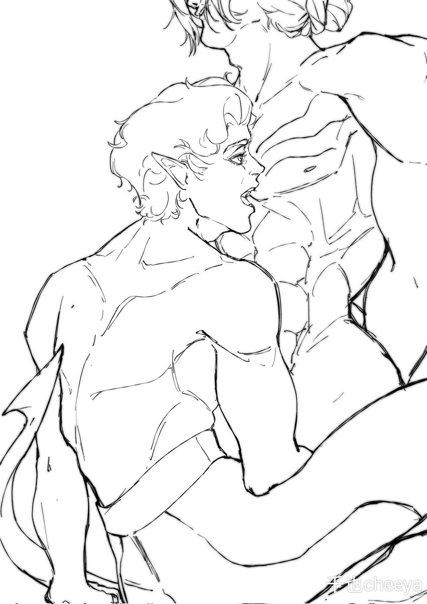 Cheeya114514's tweet photo. #Astarion #BG3 #BG3fanart https://t.co/m6wZ5mcH83