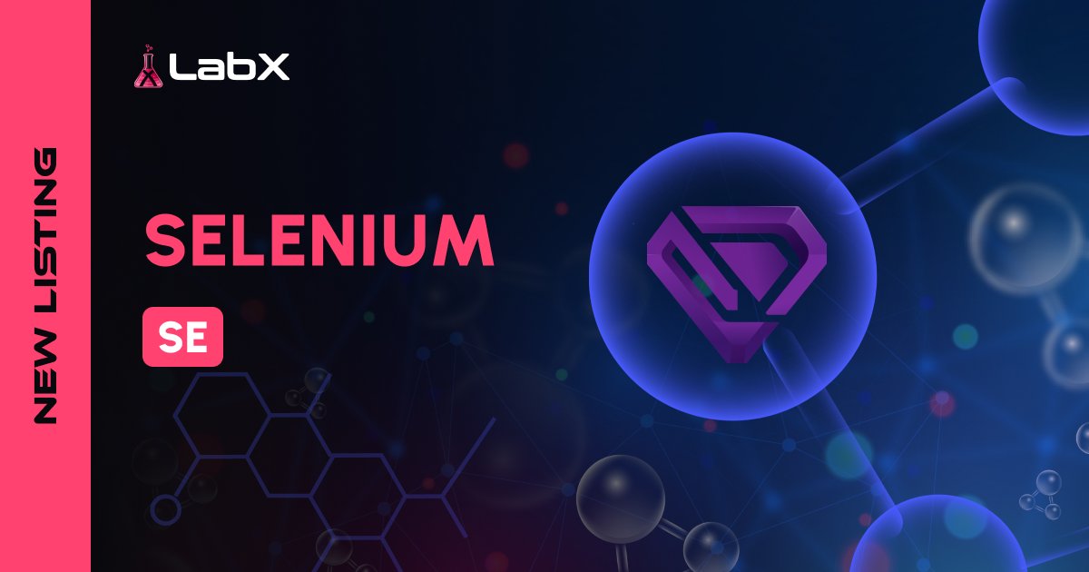 New Listing: Selenium (SE) is now live on LabX!🚀

We are excited to announce the listing of <a href="/Seleniumcoin/">Selenium</a> on LabX platform!

#LabX #PassiveIncome #Nodes #staking #sharednodes