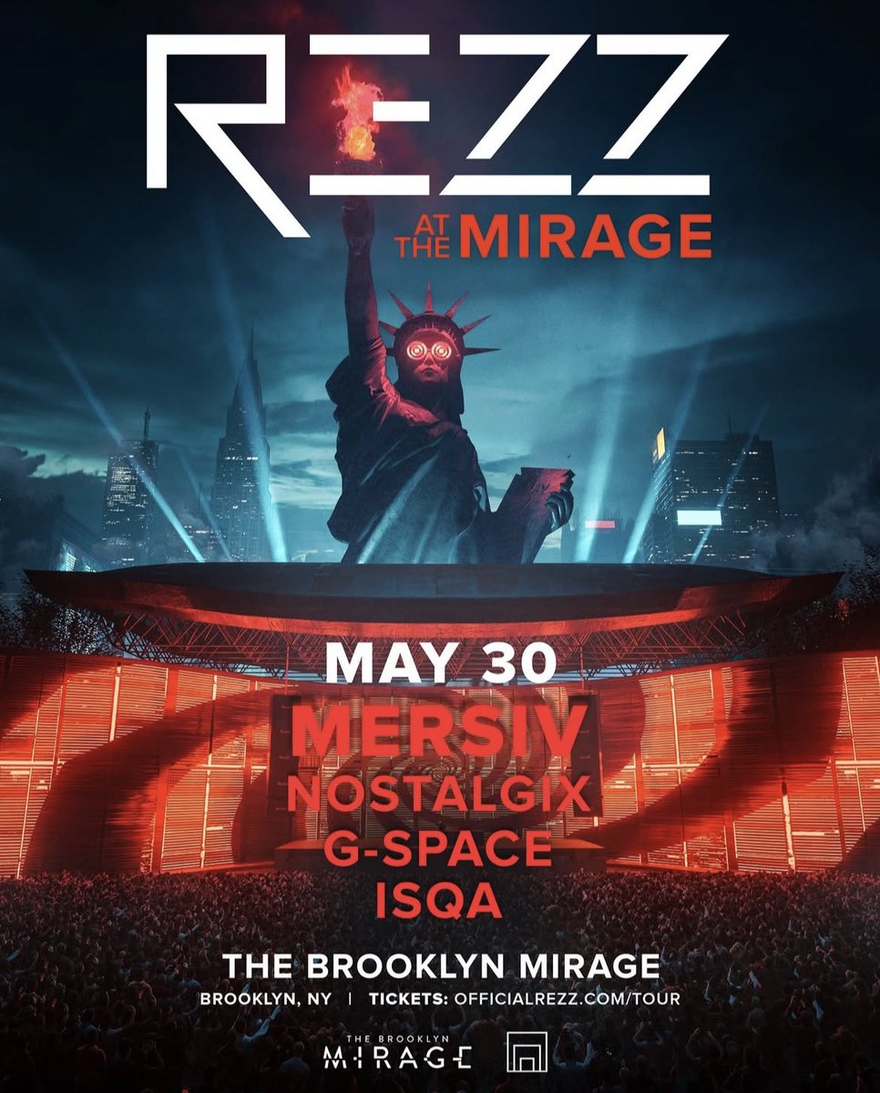TheEDMNetwork's tweet image. JUST ANNOUNCED 🚨 @OfficialRezz will be making her return to @BrooklynMirage on May 30th next year along with @mersivsound, @nostalgixmusic, @gspacebass, and @isqa3d 🌀

via: @OfficialRezz