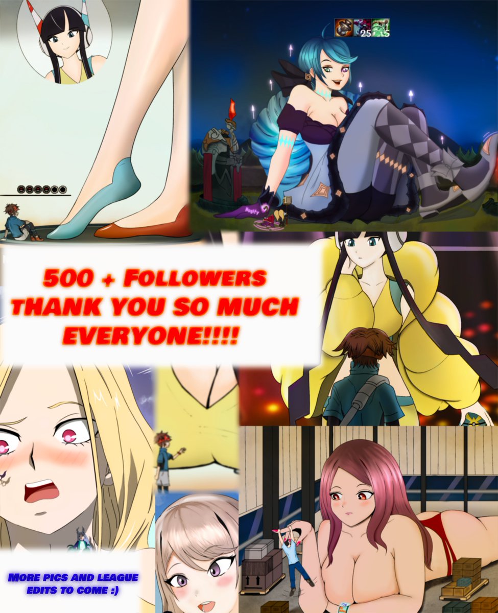 HugSizeable's tweet photo. Can't believe we are already more than 500!
To everyone here, Thank You! 

Enjoy this collage made from the pics you all love!
There are two pics hidden that are fully available to the ones that support me on P...

#sizetwitter #gts #サイズフェチ #巨大娘 #女巨人 #sizedifference https://t.co/7qXz9lT4zC