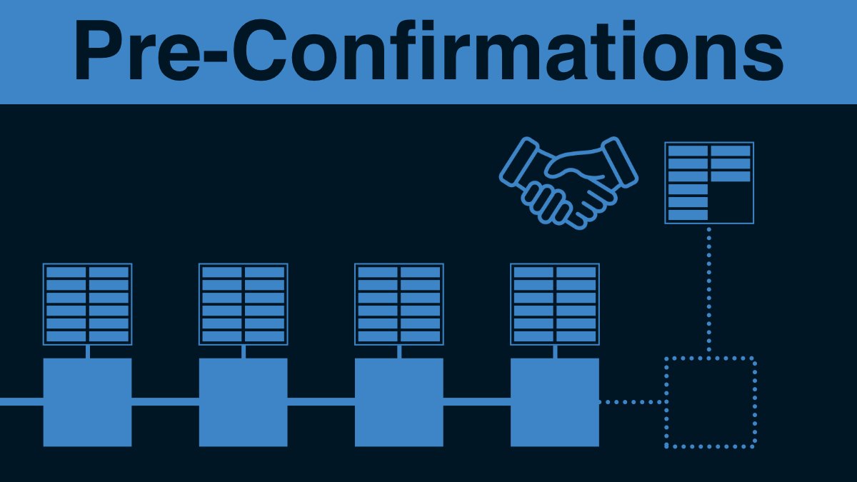 (1/20) Rollup Essentials: Pre-Confirmations

Pre-confirmations are a reality of all rollups, although they are well hidden with today's centralized sequencers. But to understand the future of <a href="/ethereum/">Ethereum</a>, you need to understand this key dynamic.

A beginners guide to pre-confs.