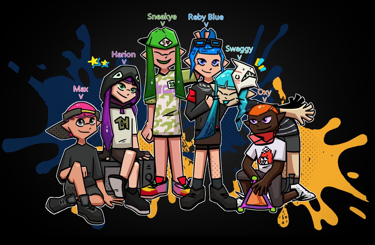 ❤️ Merci beaucoup à <a href="/sneakye_bang/">sneakye.</a>  pour ce cadeau souvenir aux joueurs d'ASC Niji~A ! Belle aventure collective, riche en expérience 💪 #LigueEBTV

Line up 🌈
<a href="/JaulinAnais1/">Reby Blue</a>
Sneakye
Harion
Max
Oxy
<a href="/SwaggyTetra_/">Swαggγ</a> (merci de nous avoir sub 🫶)

Plein de ❤️ pour notre artiste <a href="/Orcah1/">🌴Orcah🌴</a>