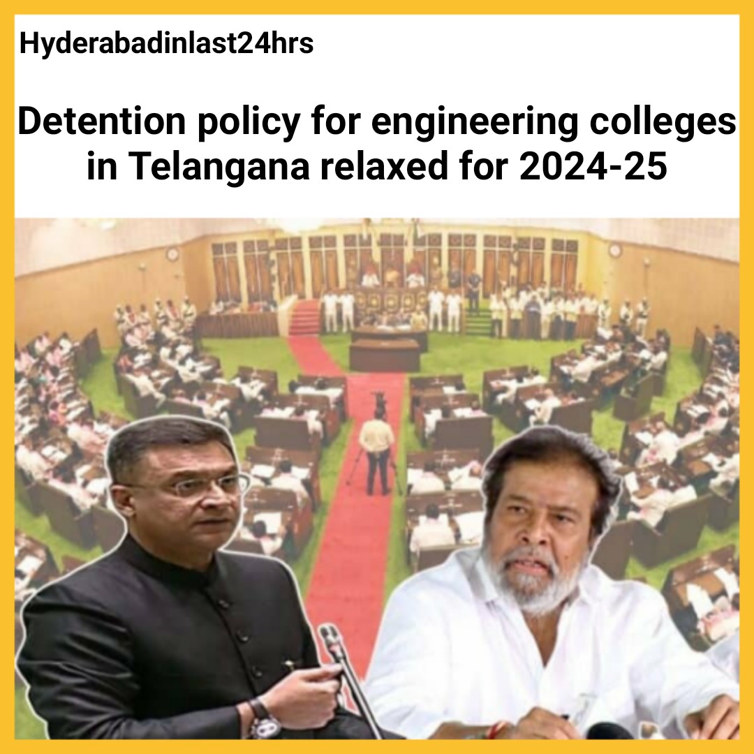 hyderabadinlast's tweet photo. Detention policy for engineering colleges in Telangana relaxed for 2024-25
Akbaruddin Owaisi had raised questions and concerns in the Assembly that the varied credit system in universities and the detention policy is hampering the progress of students https://t.co/T0cGJwyHxy