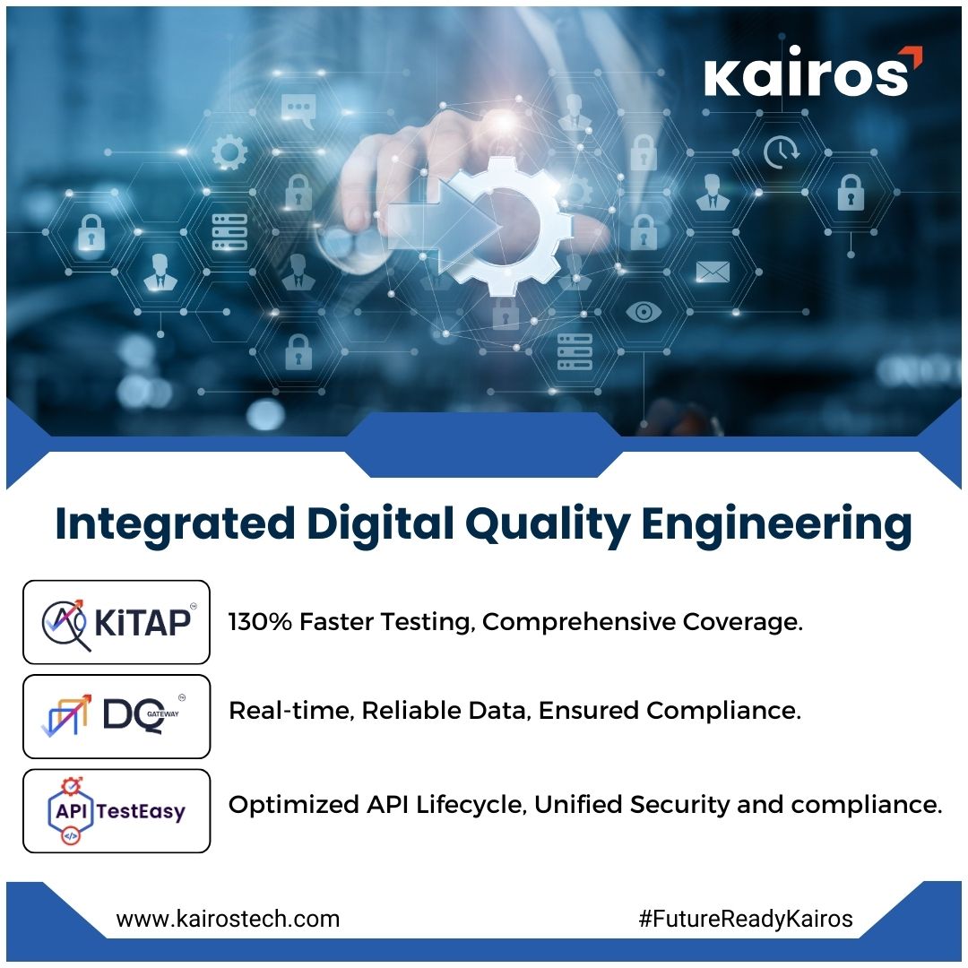 KairosTechInc's tweet photo. Introducing #KLABS: The World's First Integrated Platform for #DigitalQualityEngineering.

Embrace the future of technology and discover the endless possibilities of the '#DigitalNext' with KLABS. https://t.co/FQZrX2VrIN

#kairostech #testautomation #APITestEasy @Nicochan33 https://t.co/f59NeUfy0a