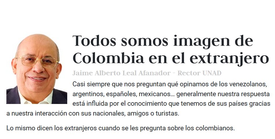 Sea cual sea nuestra posición, trabajo, edad, cargo y motivo por el que nos relacionamos con los extranjeros, es una obligación nuestra expresar la mejor disposición como habitantes de esta bella Colombia. 

Les comparto mi columna de esta semana occidente.co/opinion/column…