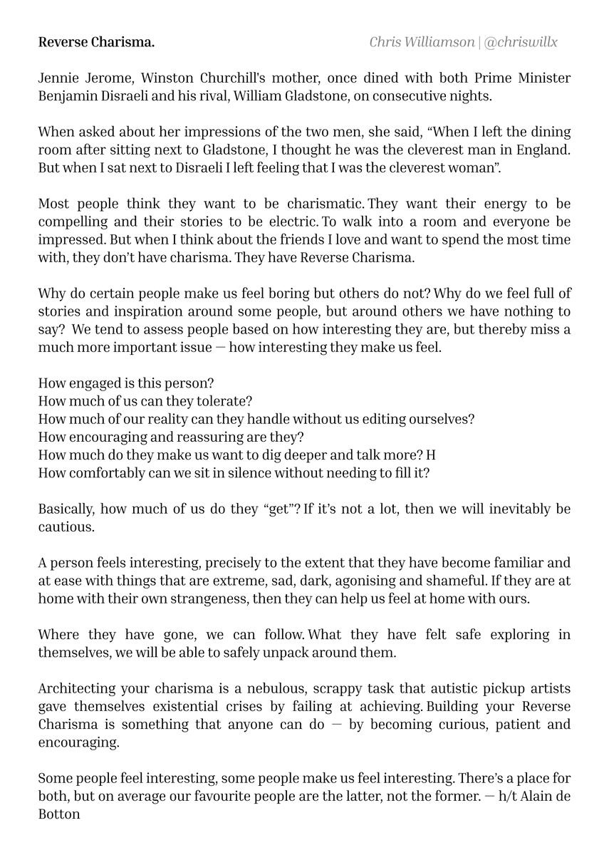 ChrisWillx's tweet image. Reverse Charisma.