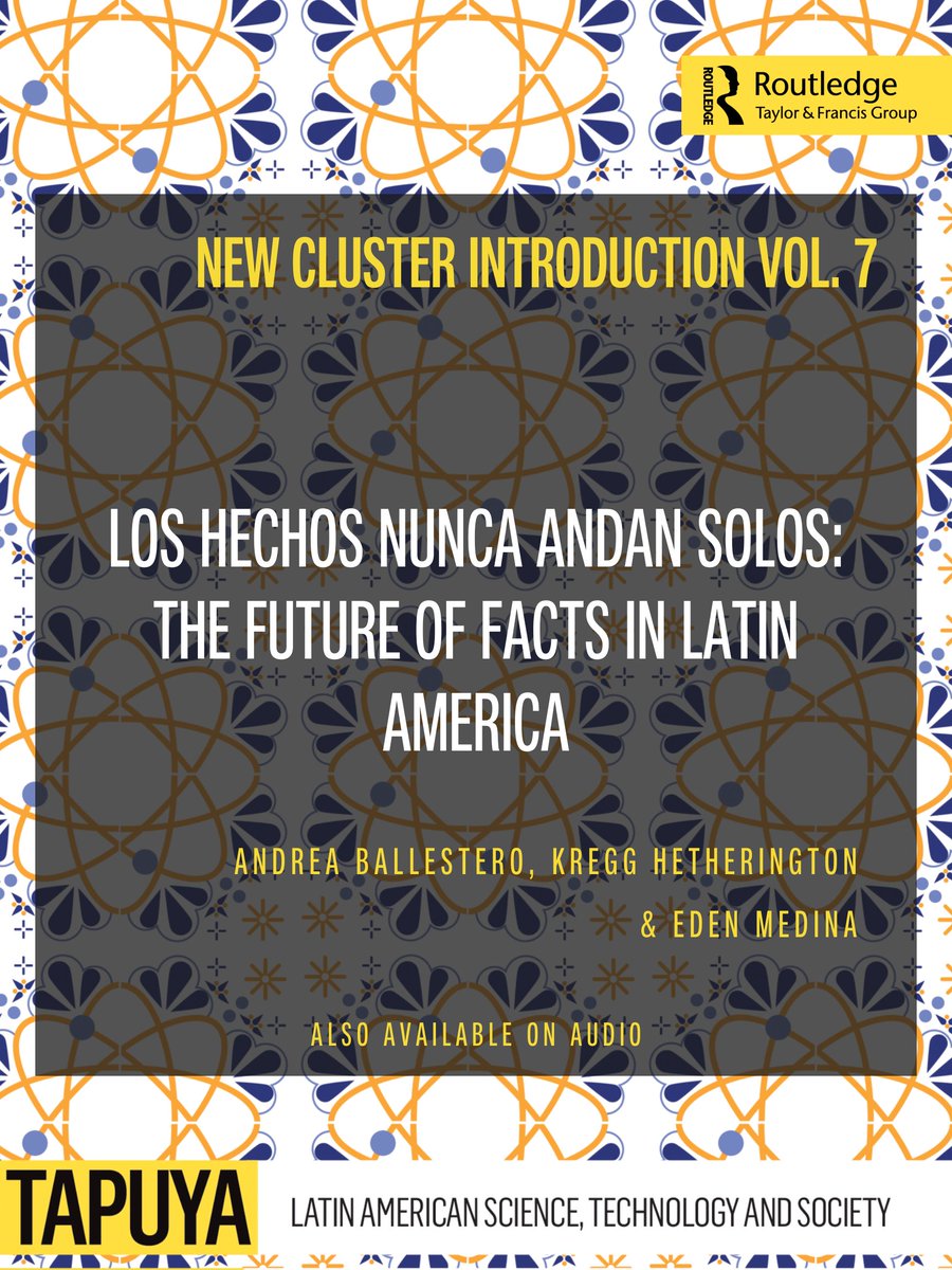 TapuyaLASTS's tweet photo. ⭐ Cluster Introduction "Los hechos nunca andan solos: The Future of Facts in Latin America"
by Andrea Ballestero, Kregg Hetherington & Eden Medina
Free read at 🔗 https://t.co/drXHxLS3iW
#FutureofFacts #LatinAmericanSTS #OpenAccess #Tapuya7 https://t.co/mgRgikhbjJ