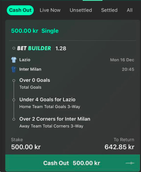 Tipstertbet's tweet photo. Bet #1

Lazio vs Inter @ 1.28 [ 500 SEK —> 642SEK ]

o0.5 goals + u3.5 goals Lazio + o2.5 corners Inter

#Lazio #Inter #LazioInter #LazInt #Snowball #Challenge #Snowballchallenge https://t.co/MvBTDKF7ao