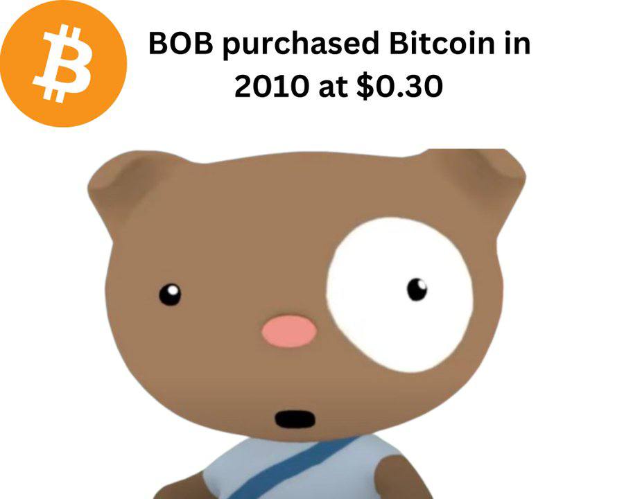 $Bob, the first Bitcoin mascot, told us about it 14 years ago. He said it would change the world forever. We all wish we had at least bought $10 worth back then and held onto it. I've now invested in $Bob because I believe he'll be all over the news when they discover this video
